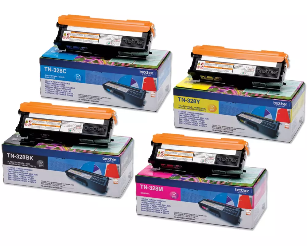 Brother Tonerset TN-328 Magenta/Yellow/Black/Cyan