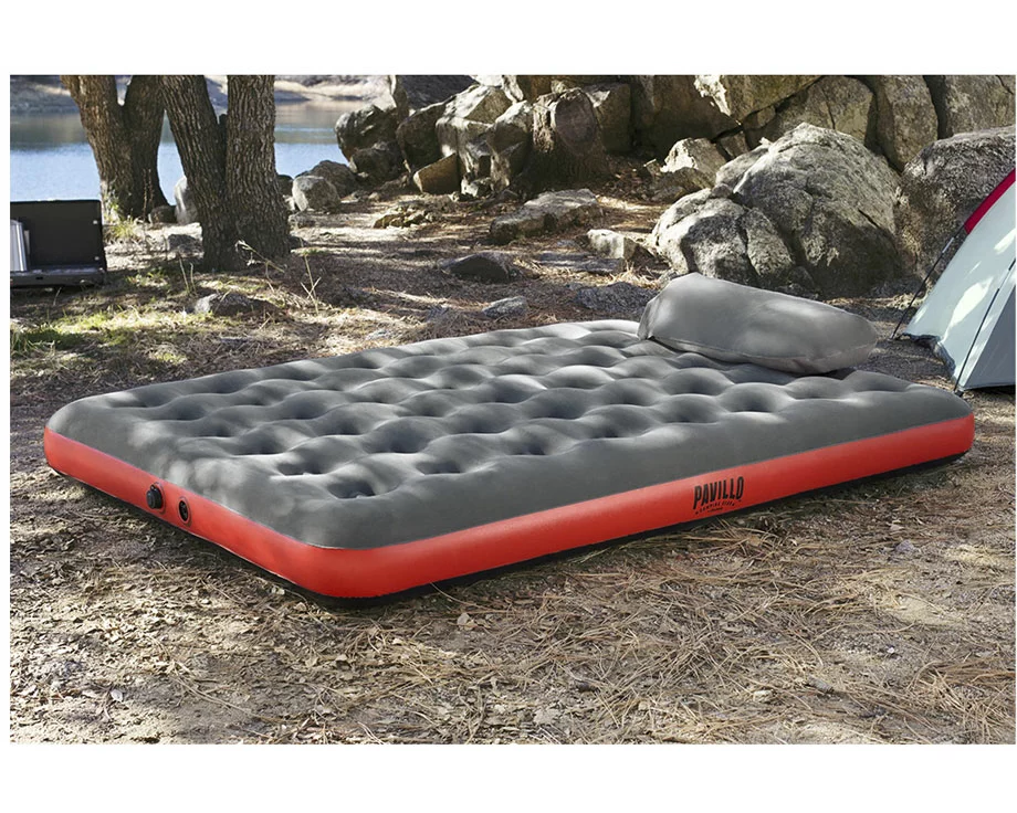 Bestway Pavillo Luftbett mit Kissenpumpe Roll & Relax 203x152x22cm