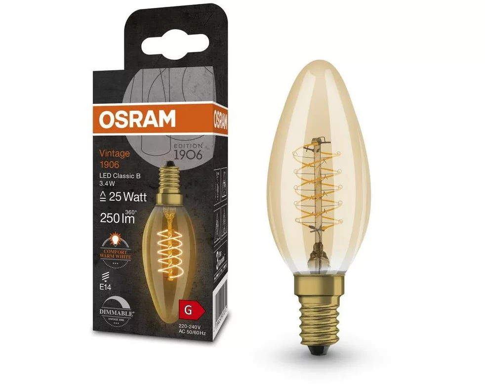 OSRAM Lampe Vintage 1906 LED DIM Warmweiss