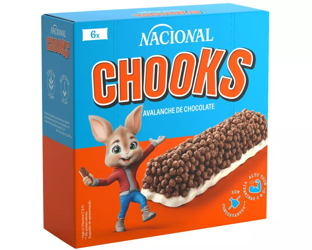 Nacional Chooks – Kakao-Cerealienriegel 120 g