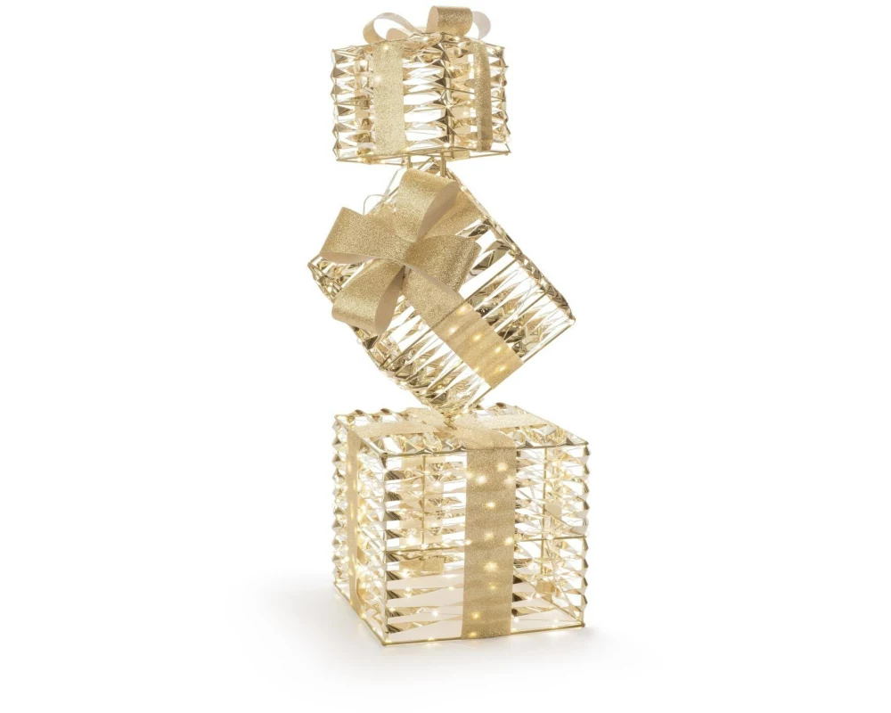 STT LED-Figur Glamour 3 giftbox Gold