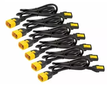 APC Power Cord Kit (6 ea), Locking C13 to C14 Cord Length (1.2 meter), Extension Cable