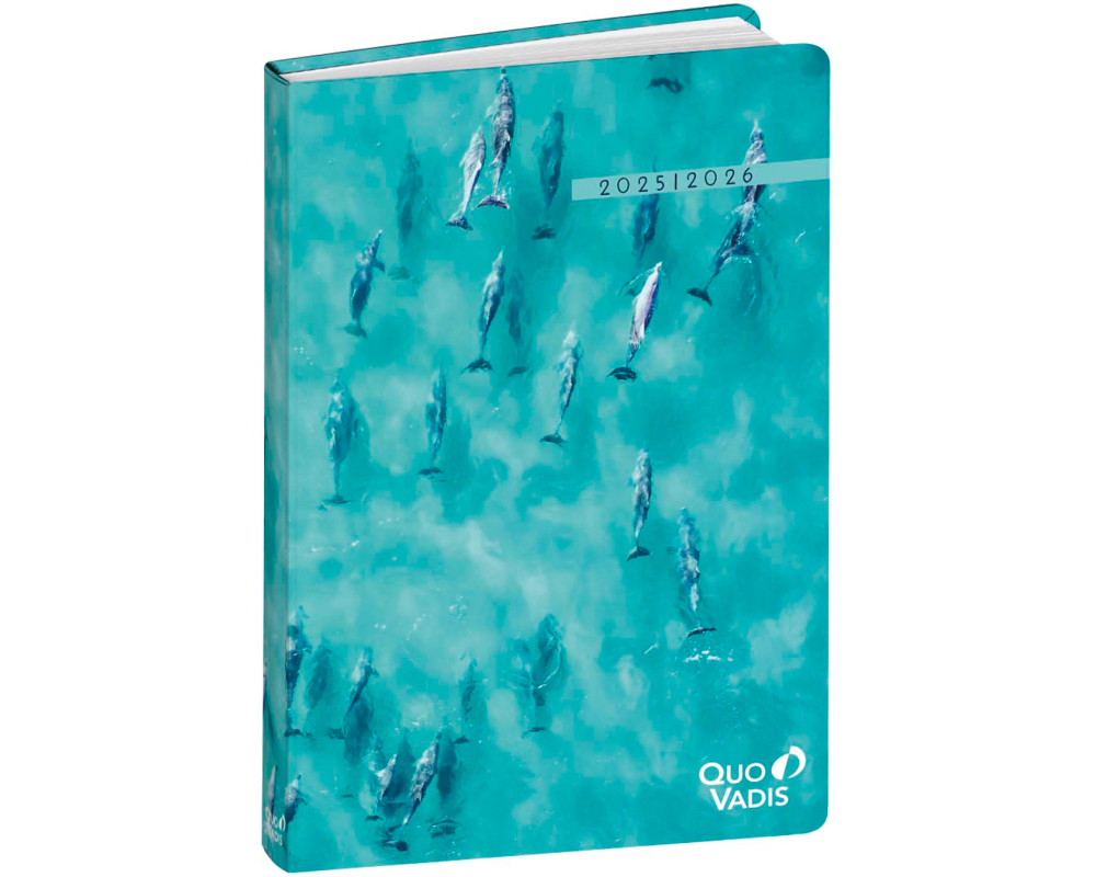 QUO-VADIS Eurotextagenda Respire 25/26 1282535Q 1T/1S 12M Delphin ML 12x17cm