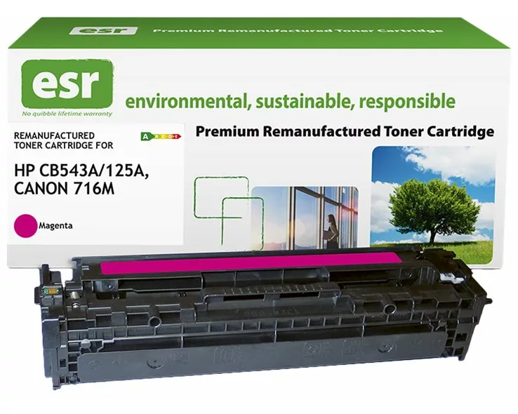 ESR Toner cartridge compatible with HP CB543A/CE323A/CF213A/Canon 1978B002 magenta remanufactured 1.400 pages