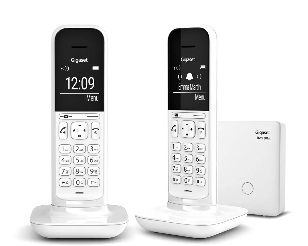 Gigaset Schnurlostelefon CL390A Duo Tundra White