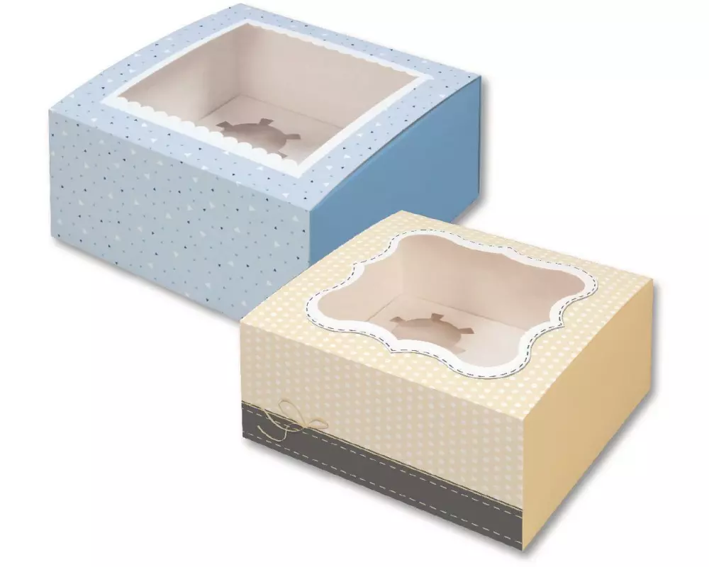 Folia Geschenkbox Gebäck Mehrfarbig, 20 x 20 x 10 cm