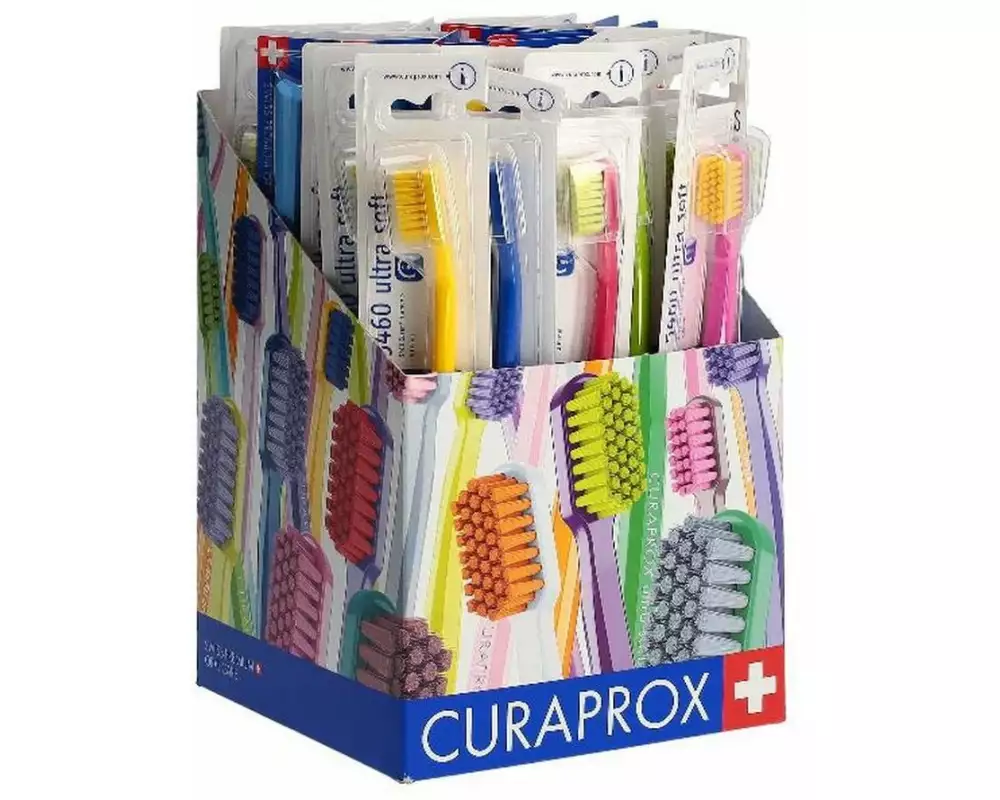 CURAPROX Handzahnbürste CS 5460 ultra soft Box 36 Stück, assortiert