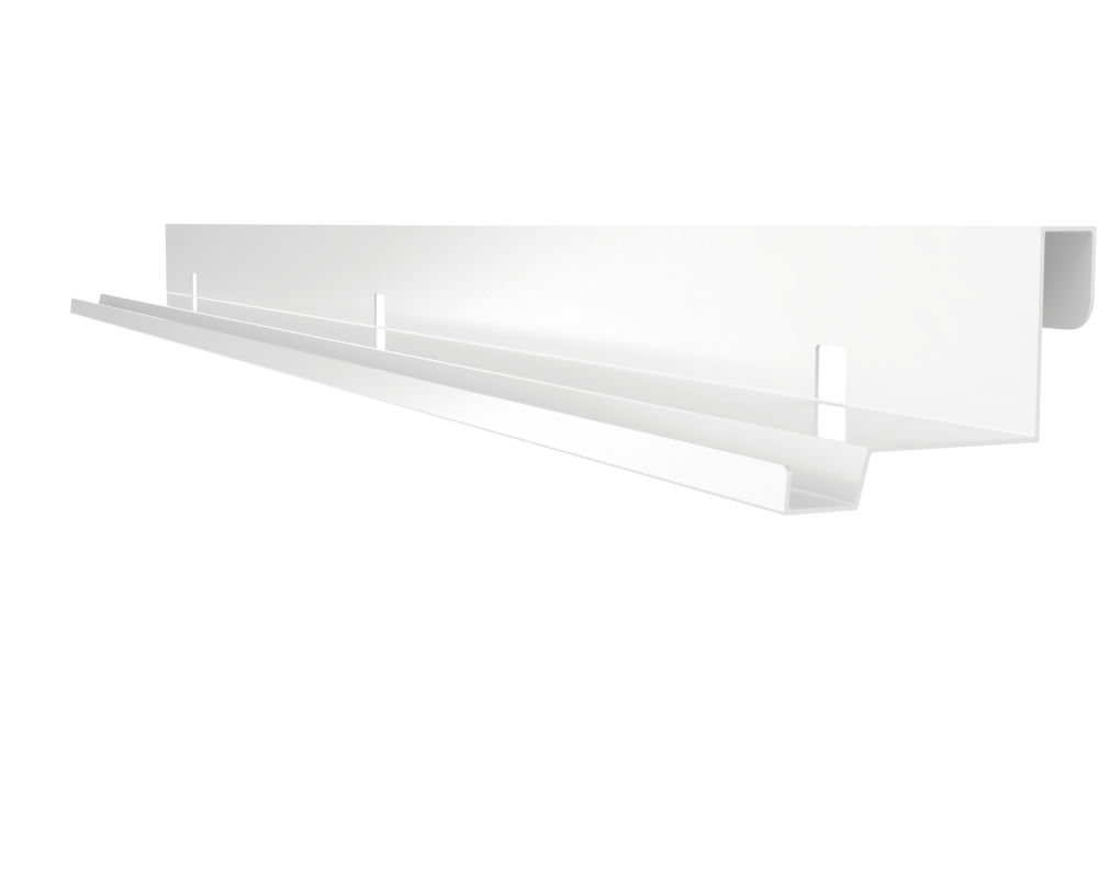 MAGNETOPLAN Design-Thinking Wall Tray 1241295 weiss 120x11x8cm