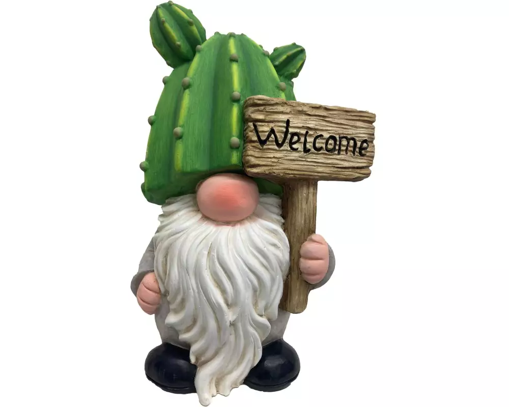 Dameco Dekofigur Gartenwichtel Kaktus 39.5 x 20.5 x 20 cm