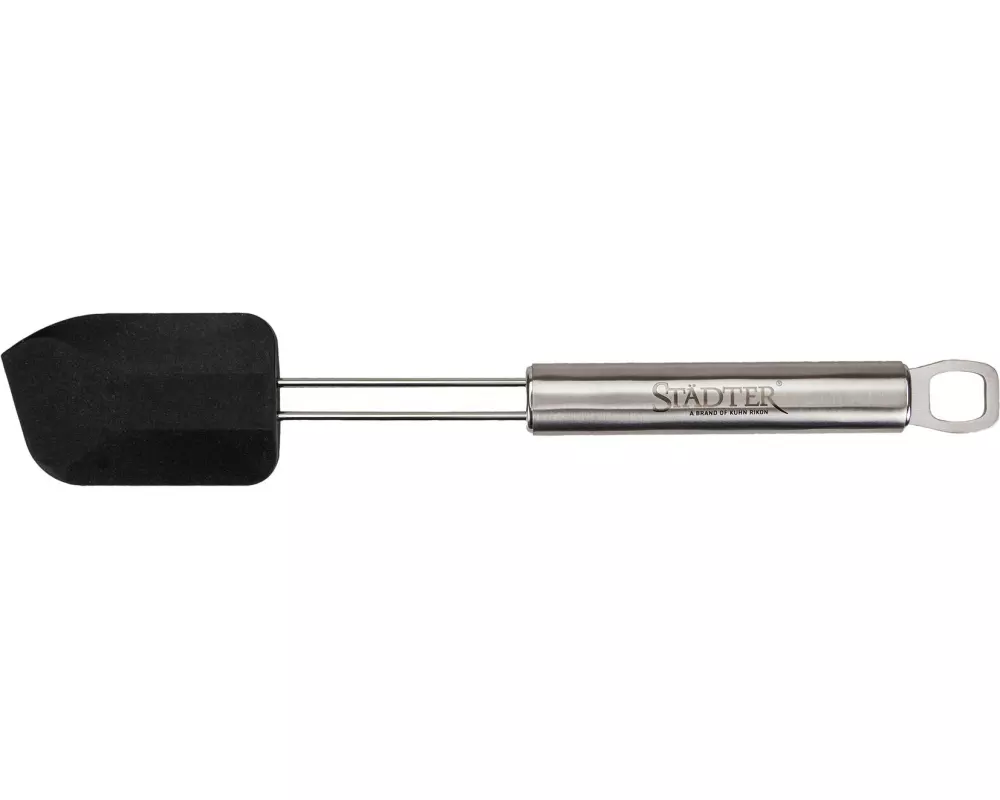 Städter Teigschaber 28 cm, Silber/Schwarz