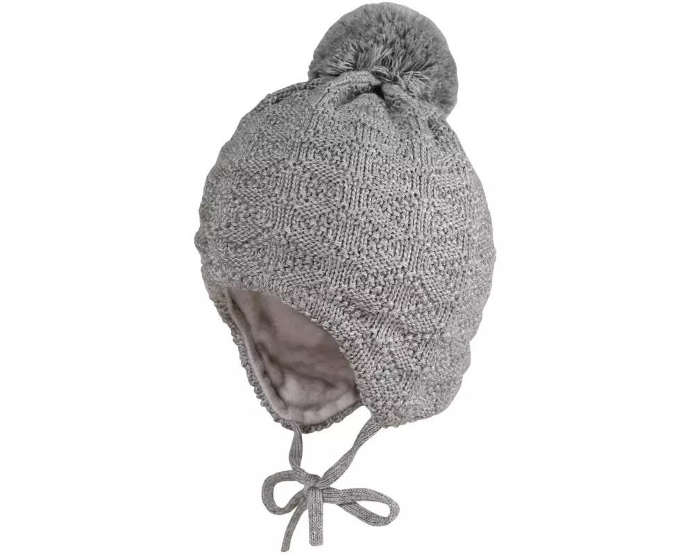 maximo Wintermütze Pompon graumeliert Gr. 53