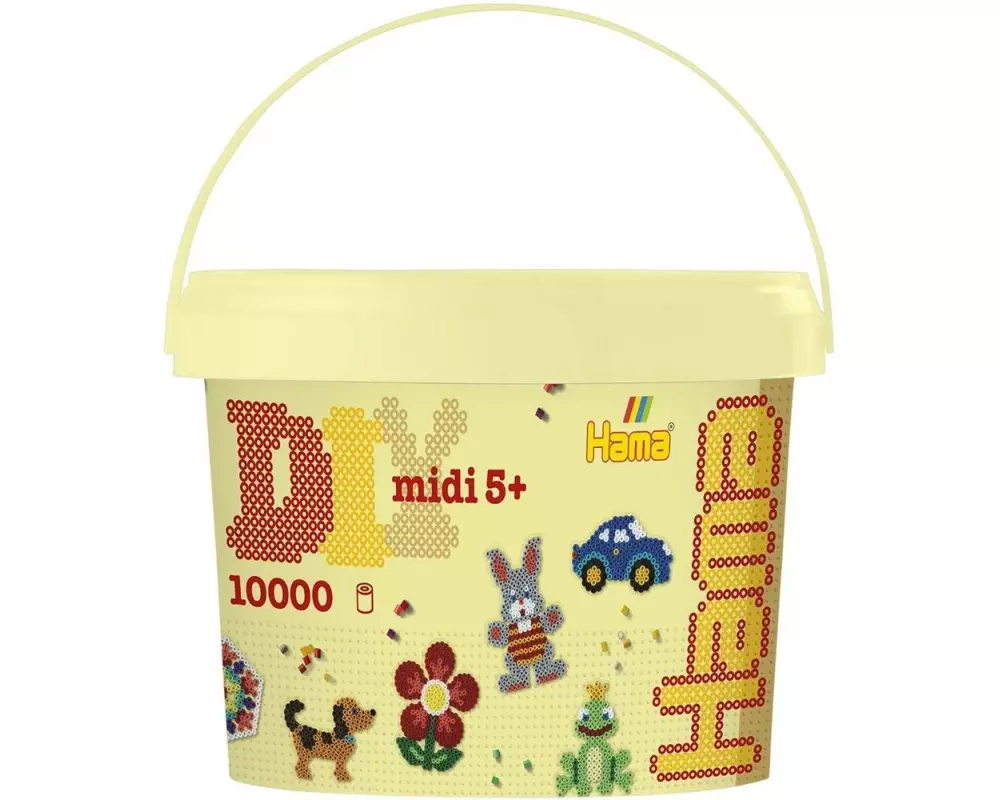 Hama Bügelperlen 10000 Stück, Ø 5 mm, Mehrfarbig