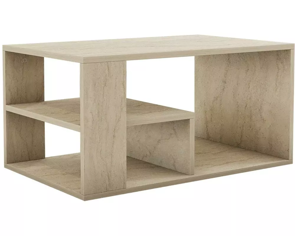 Woody Fashion Couchtisch Eros – Travertine 80 x 50 x 40 cm