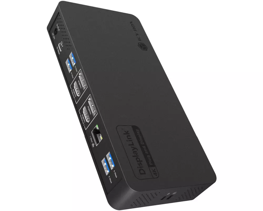 ICY BOX Heart Dock 2255 11-in-1 USB-C PD 96 W 4K@60 Hz
