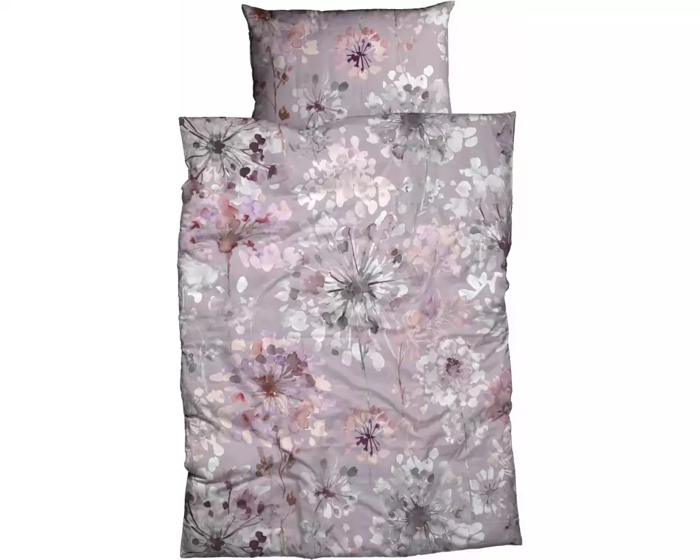 Nobilium Duvetbezug Nelia 160 x 210 cm, Beere/Blume