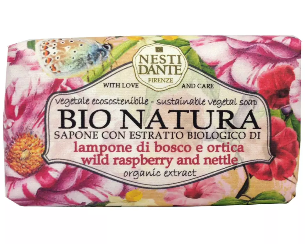 Nesti Dante Bio Natura Himbeere & Brennnessel Seife 250 g