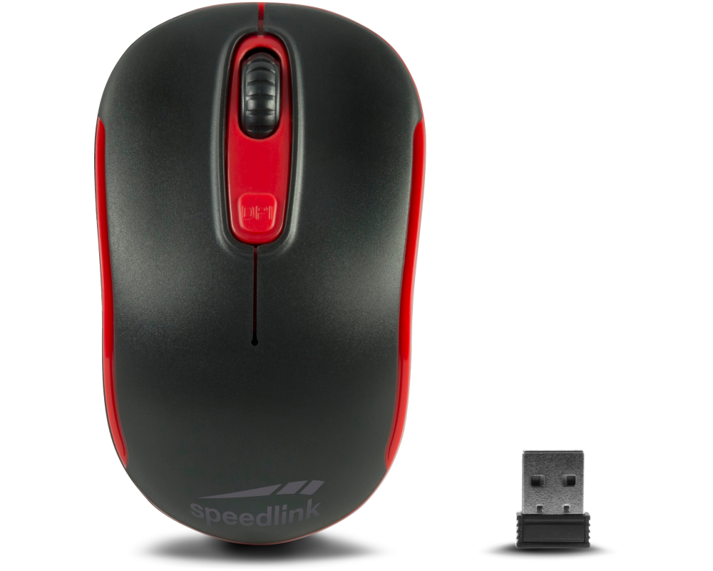 SPEEDLINK Ceptica Wireless Mouse SL-630013-BKRD USB, black/red