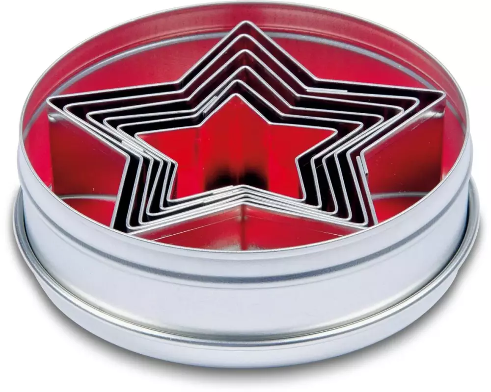 Städter Guetzli-Ausstecher Sterne 6-teilig, 4.5-9 cm