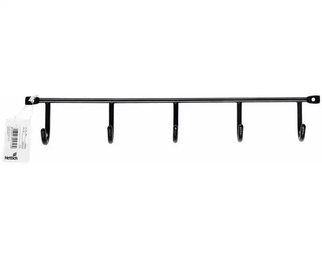 HETTICH Hakenleiste 350 x 52 x 35 mm schwarz