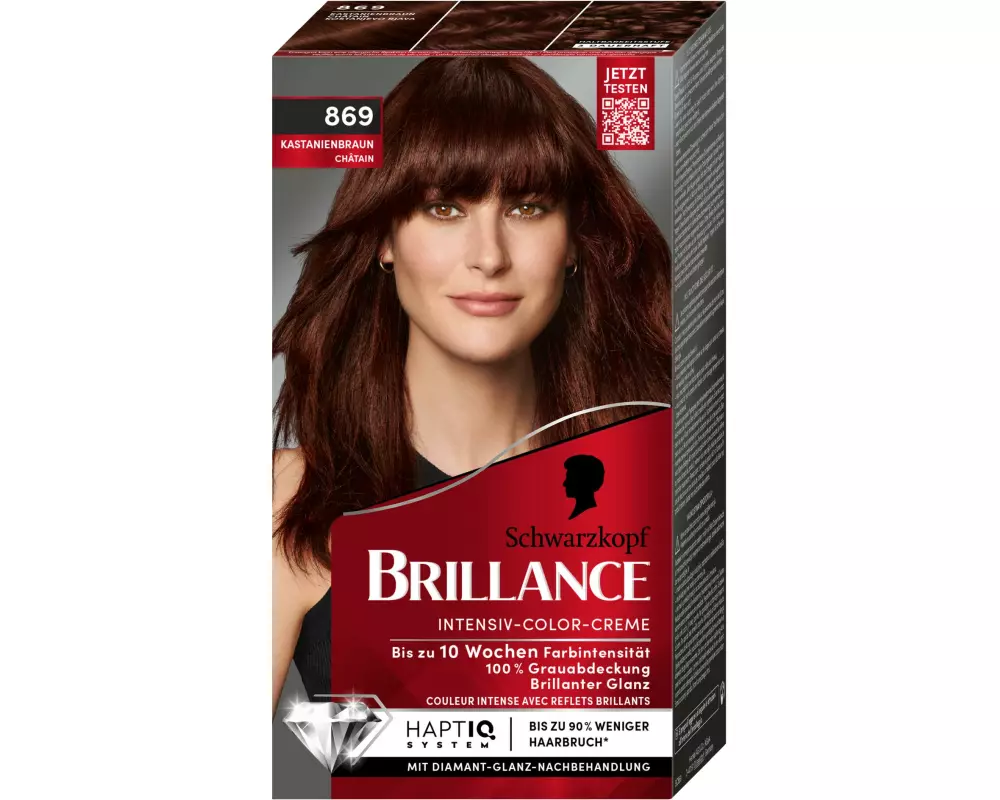 Schwarzkopf BRILLANCE Haarcoloration Brillance 869 Kastanienbraun