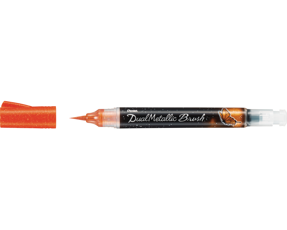 PENTEL Brushpen Dual Metallic XGFH-DF orange