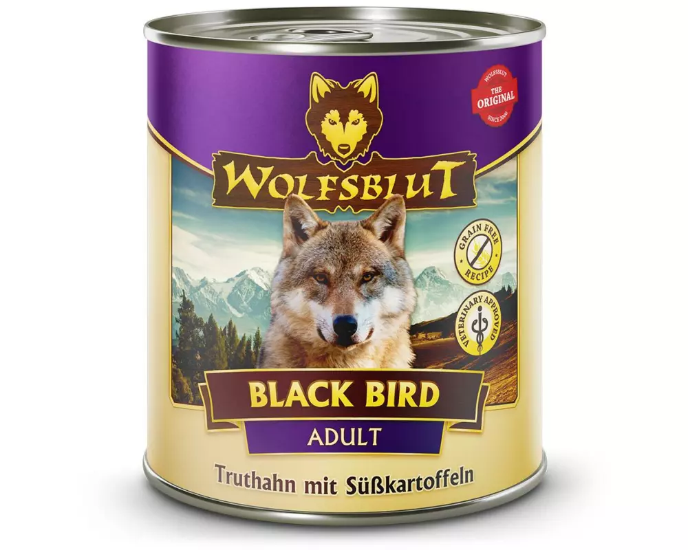 Wolfsblut Nassfutter Dog Black Bird, 800 g