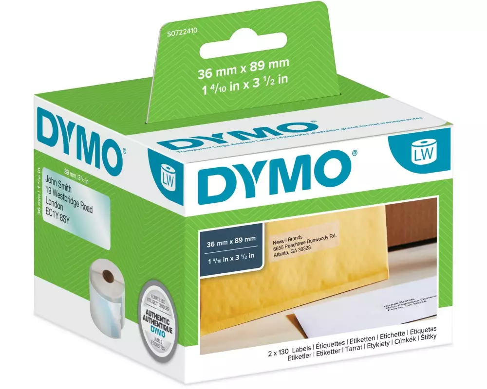 DYMO Etikettenrolle Thermo Direct 36 x 89 mm