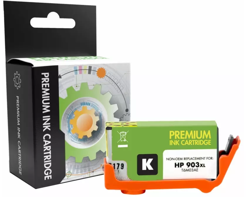 STATIC Ink cartridge compatible with HP T6M15AE 903XL black remanufactured 825 pages