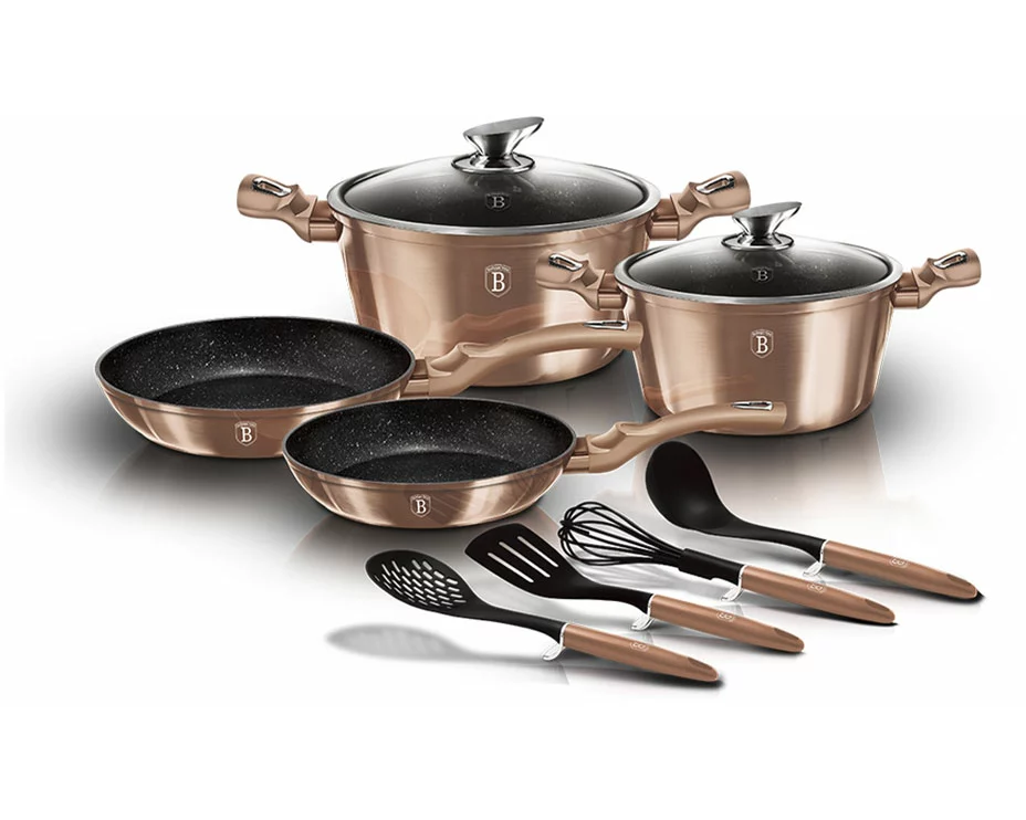 Berlinger Haus 10-teiliges Kochgeschirr-Set Rose Gold Edition
