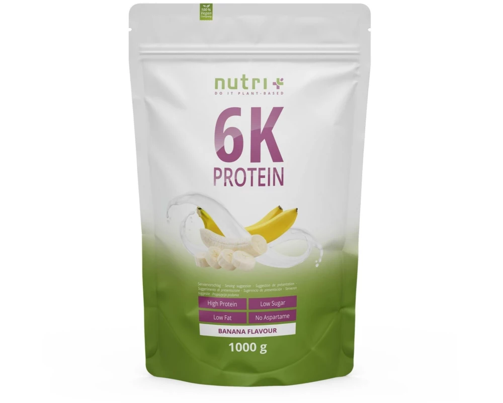 Nutri+ Pulver Vegan 6K Protein Banane 1000 g