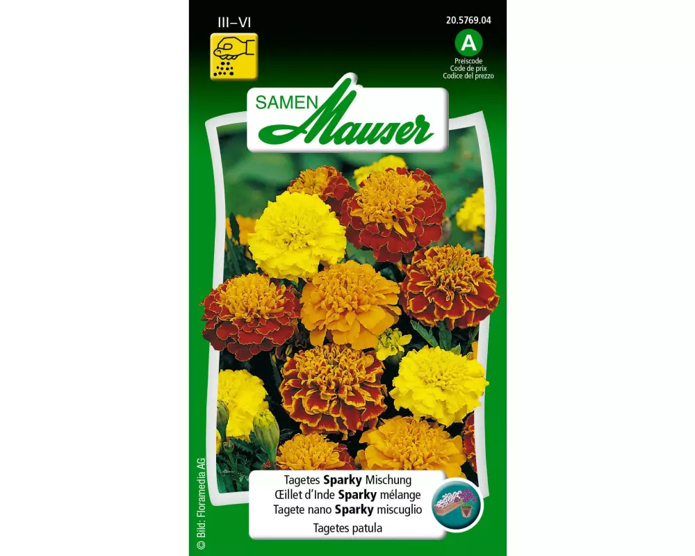 Samen Mauser Saatgut Tagetes Sparky Mischung