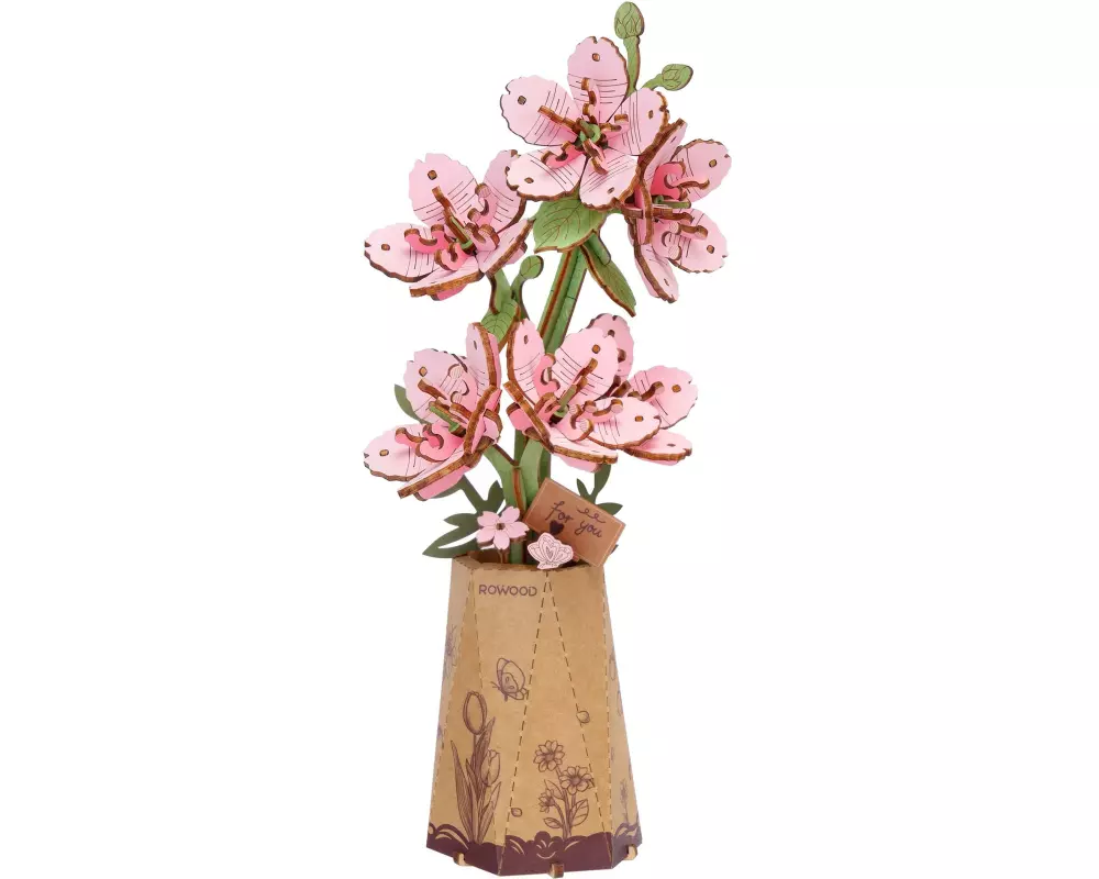 Rowood Bausatz Sakura 3D Holzmodell Sakura Kirschblüte 113 Teile