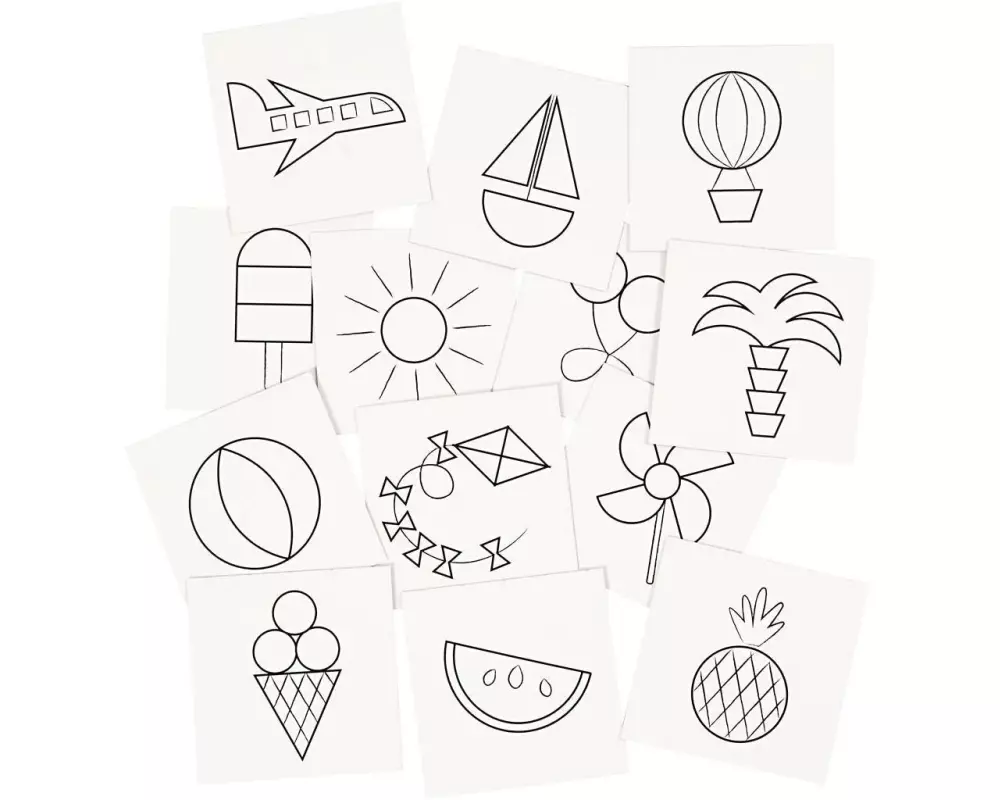 Creativ Company Papp-Karte Memory Weiss, 1 Set