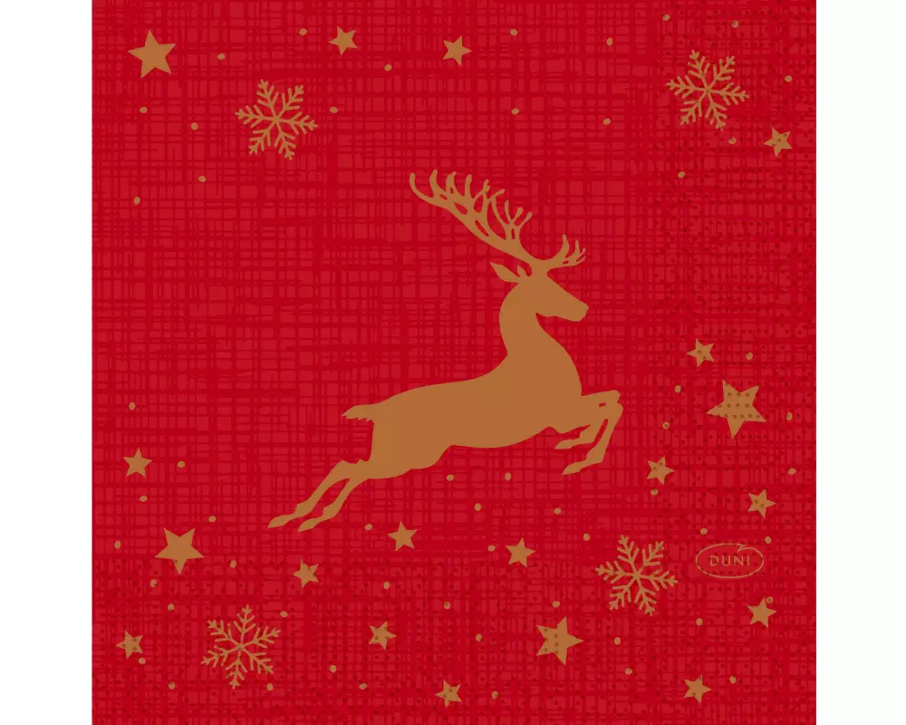 Duni Weihnachtsservietten Shimmer Trees, 24 x 24 cm, 50 Stück