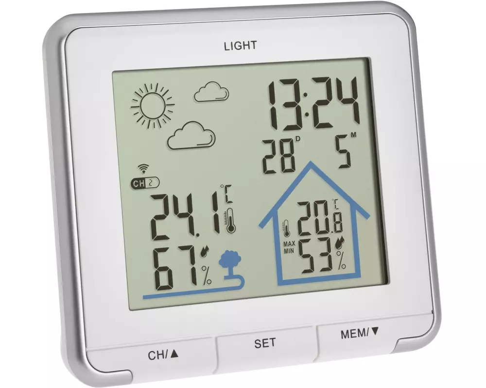 TFA Dostmann Wetterstation Life Weiss