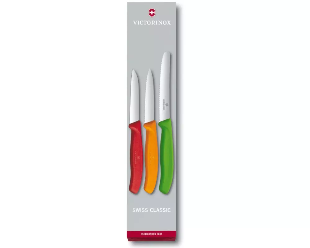 Victorinox Gemüsemesser Rot/Orange/Grün