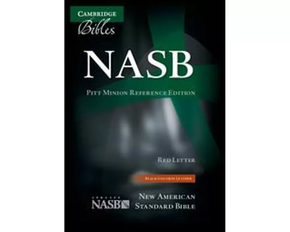 NASB Pitt Minion Reference Bible, Black Goatskin Leather, Red-letter Text, NS446:XR