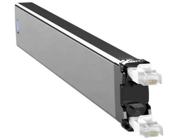 Patchbox Slimpatchkabel Kassette 365 Cat 6A, STP, 0.8 m, Weiss