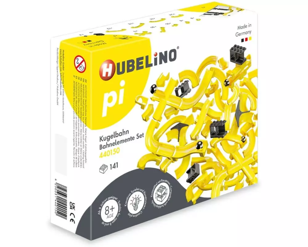 Hubelino Kugelbahn Pi Bahnelemente Set , 141-teilig