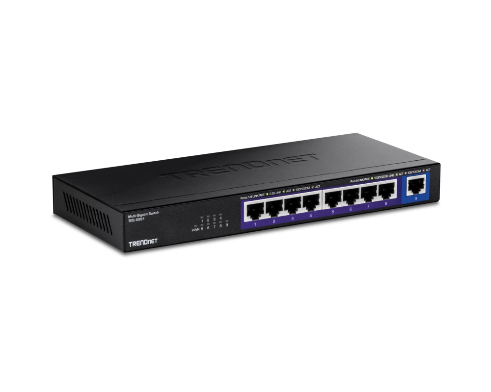 TRENDnet TEG-S591 9-Port Switch, Multi-Gigabit