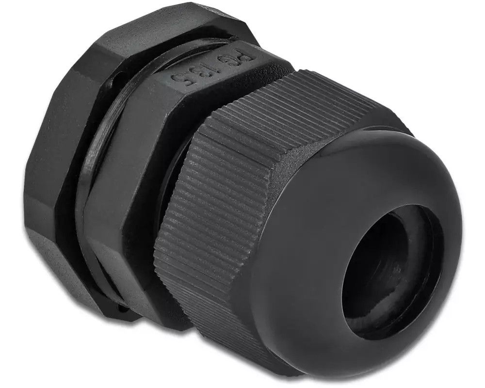 Delock Kabelverschraubung PG13.5, 24 mm 10 Stück, Schwarz