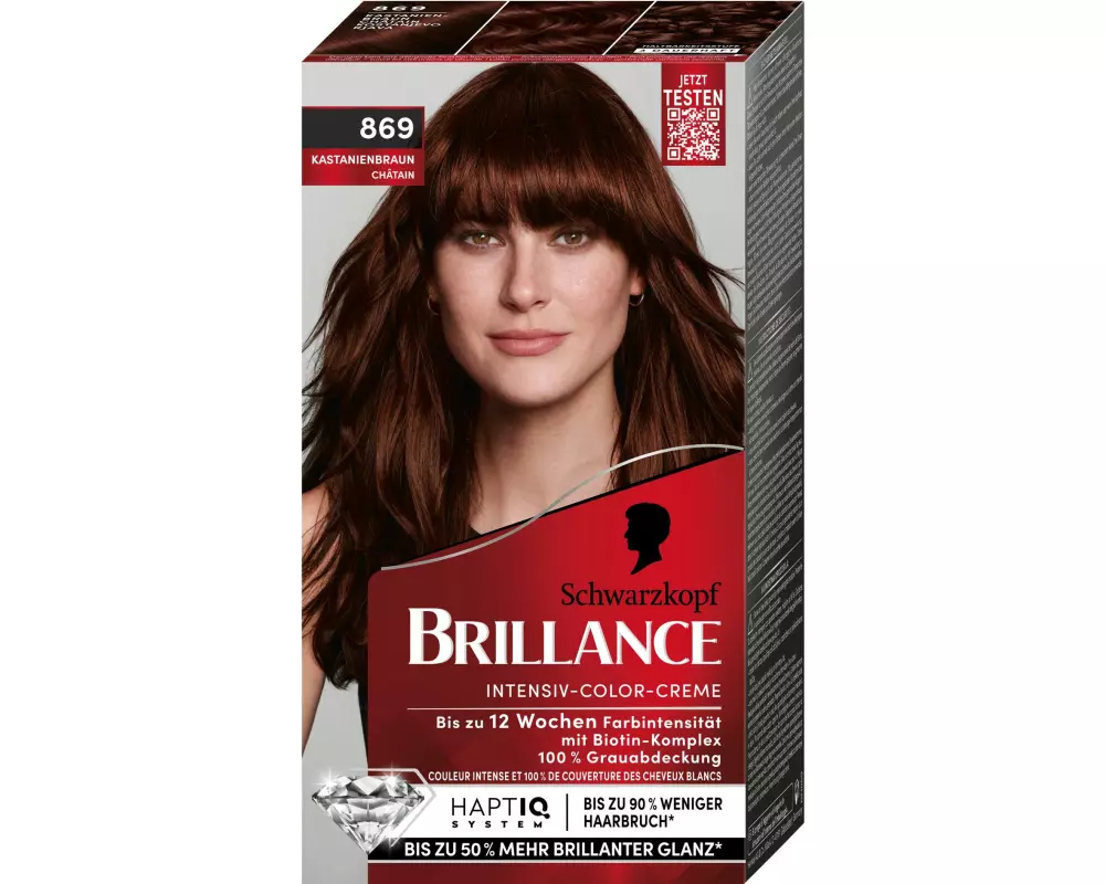 Schwarzkopf BRILLANCE Haarcoloration Brillance 869 Kastanienbraun