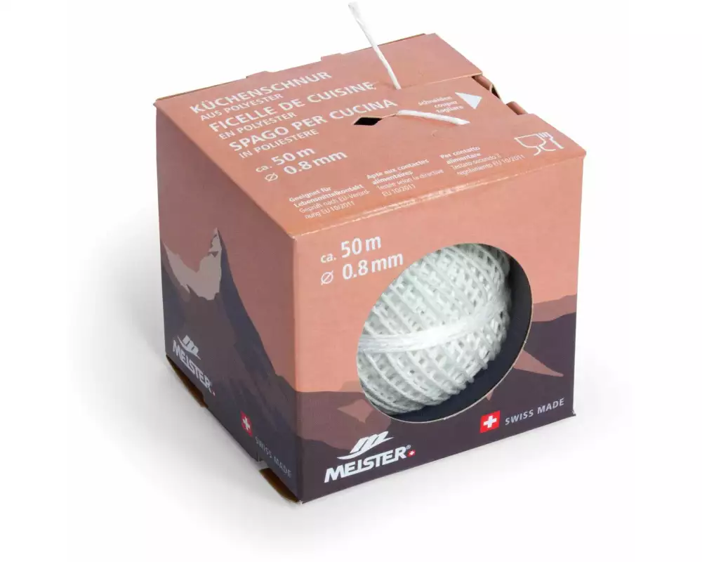 Meister Küchenschnur PES, Ø 0.8 mm, 50 m, 14 kg, Weiss