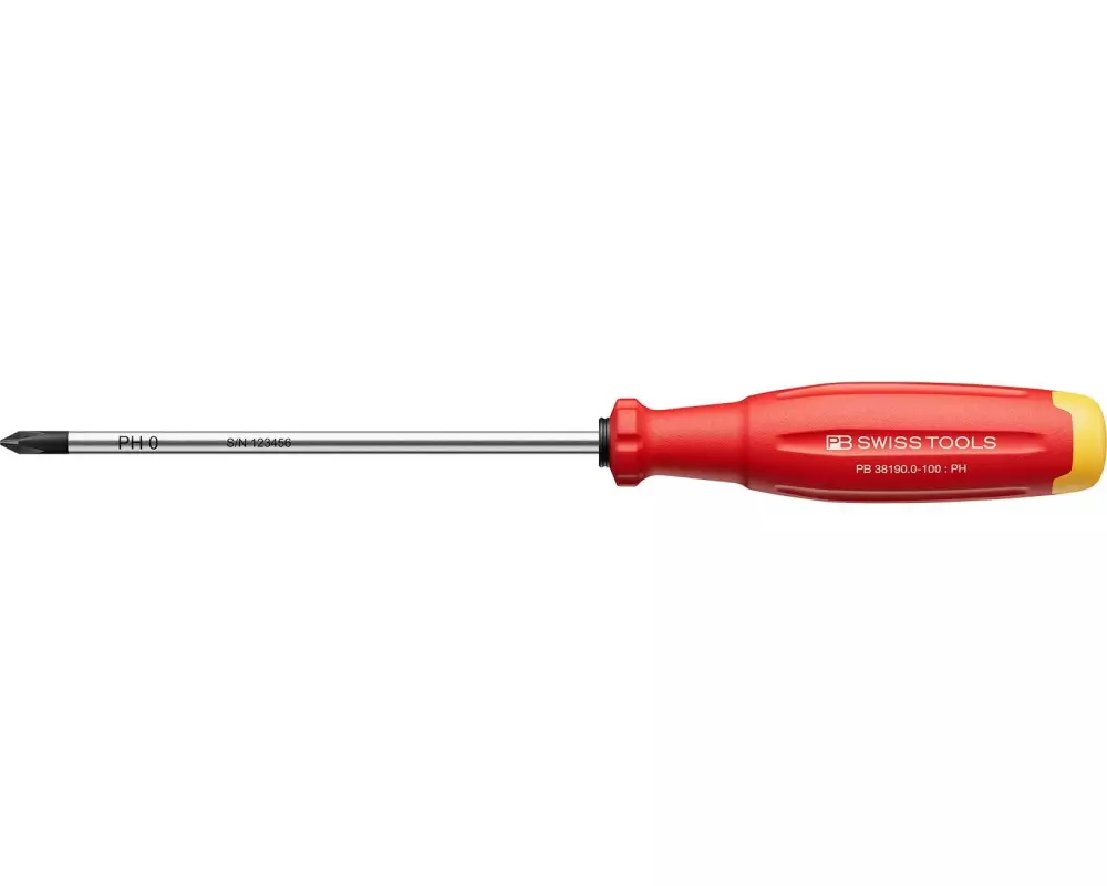 PB Swiss Tools Kreuzschraubenzieher SwissGrip Evo PH 0 75 mm