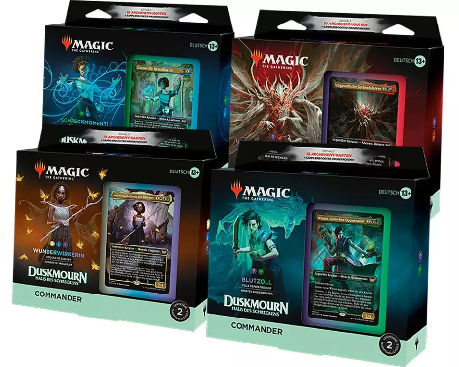 Magic: The Gathering Duskmourn: Haus des Schreckens Commander-Decks Display -DE-