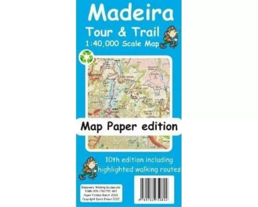 Madeira Tour and Trail Map paper edition