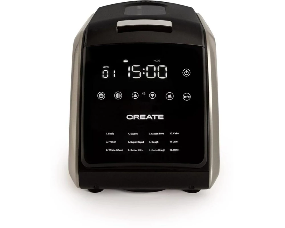 Create Brotbackmaschine Chef Bread Schwarz