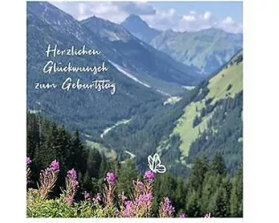 Postkarte / Geburtstag Berge