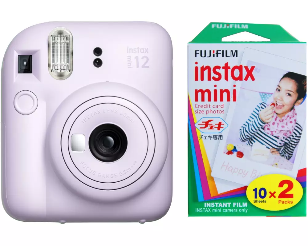 Fujifilm Fotokamera Instax Mini 12 KIT Violett