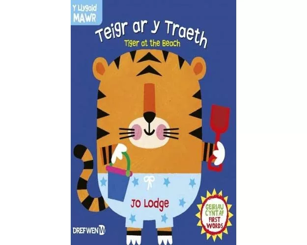 Cyfres y Llygaid Mawr: Teigr ar y Traeth / Tiger at the Beach